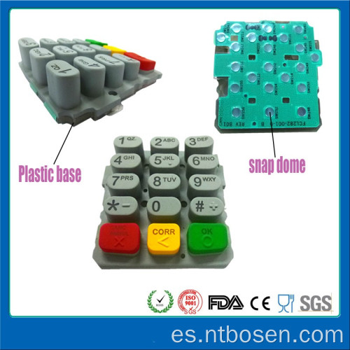 VX570 VX510 POS Terminal Impresora Controlador térmico Teclado de goma de silicio